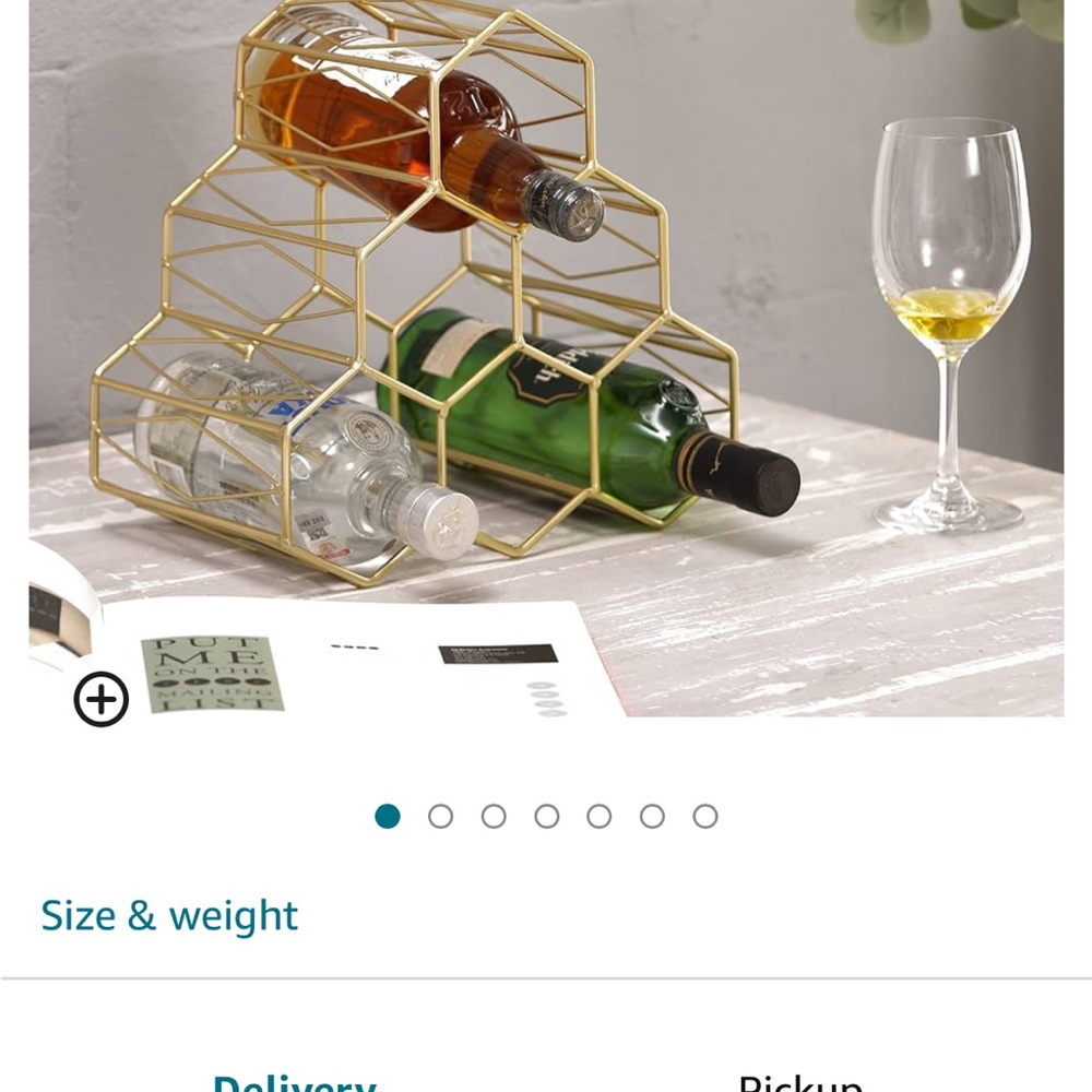 Two counter top wine racks